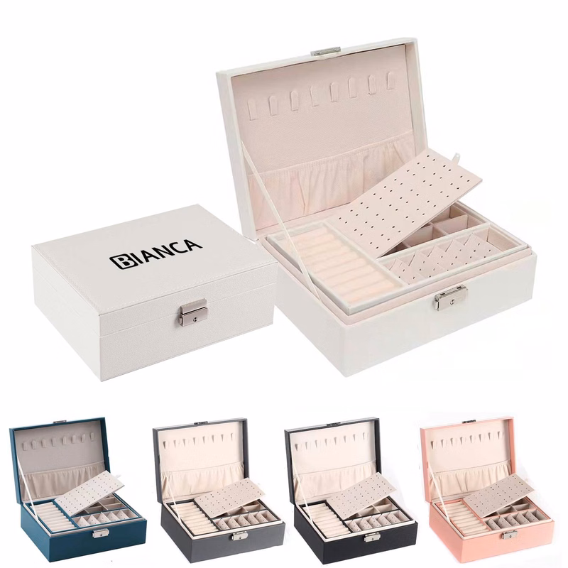 2 Layer Women Jewelry Box Organizer