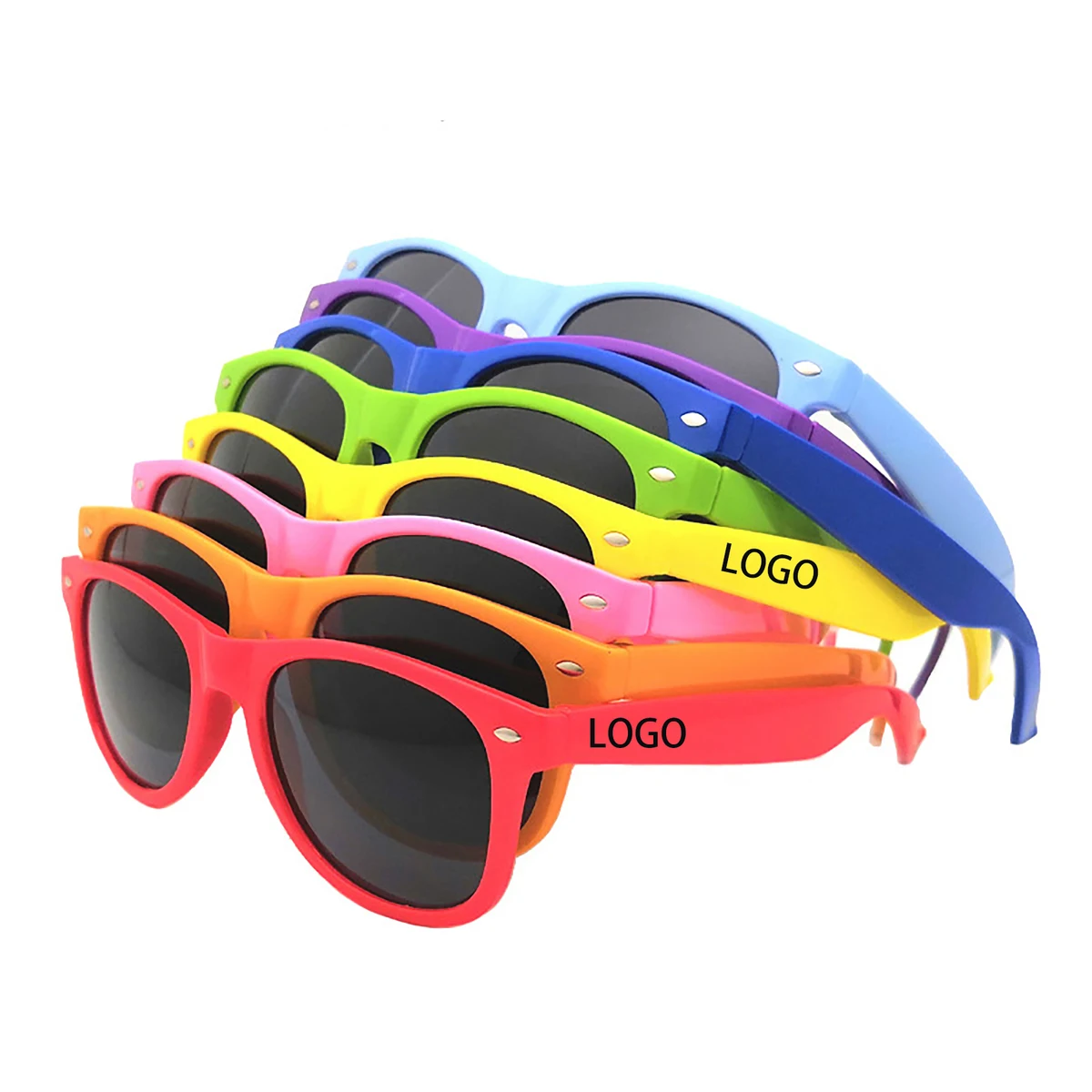 Retro Classic Neon Colors Party Favor Supplies Unisex Sunglasses 1
