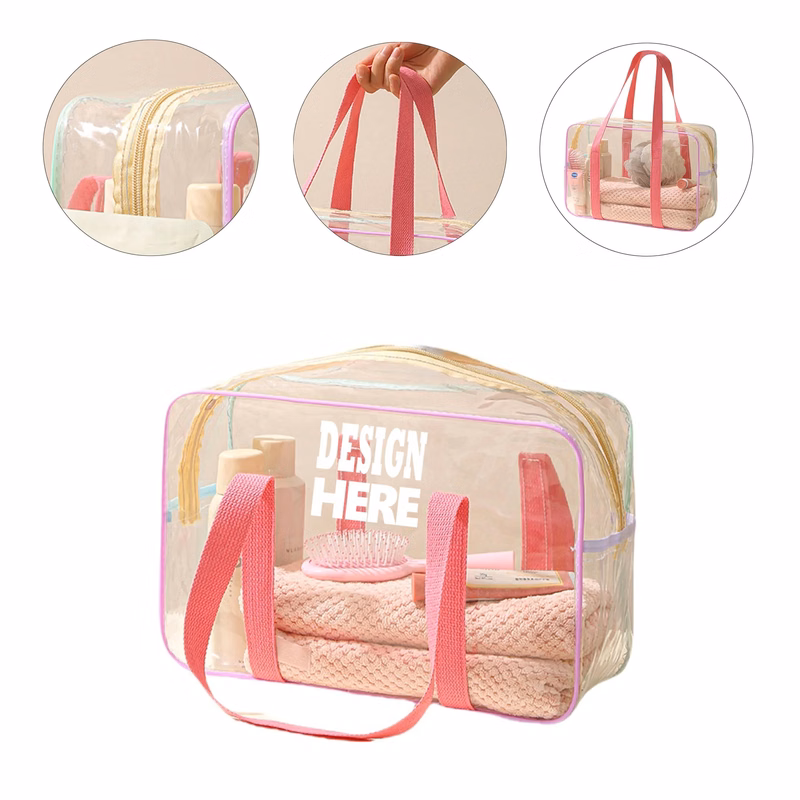 Transparent Travel Makeup And Toiletries Bag