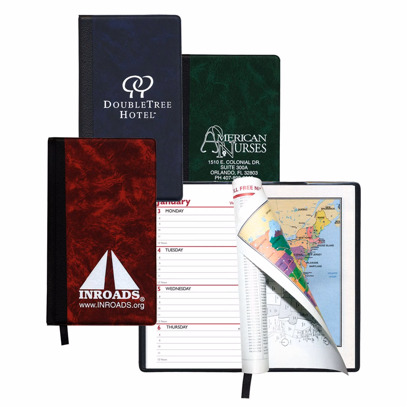 Weekly Florence Designer Hard Cover Planner / 2 Color Insert w/ Map