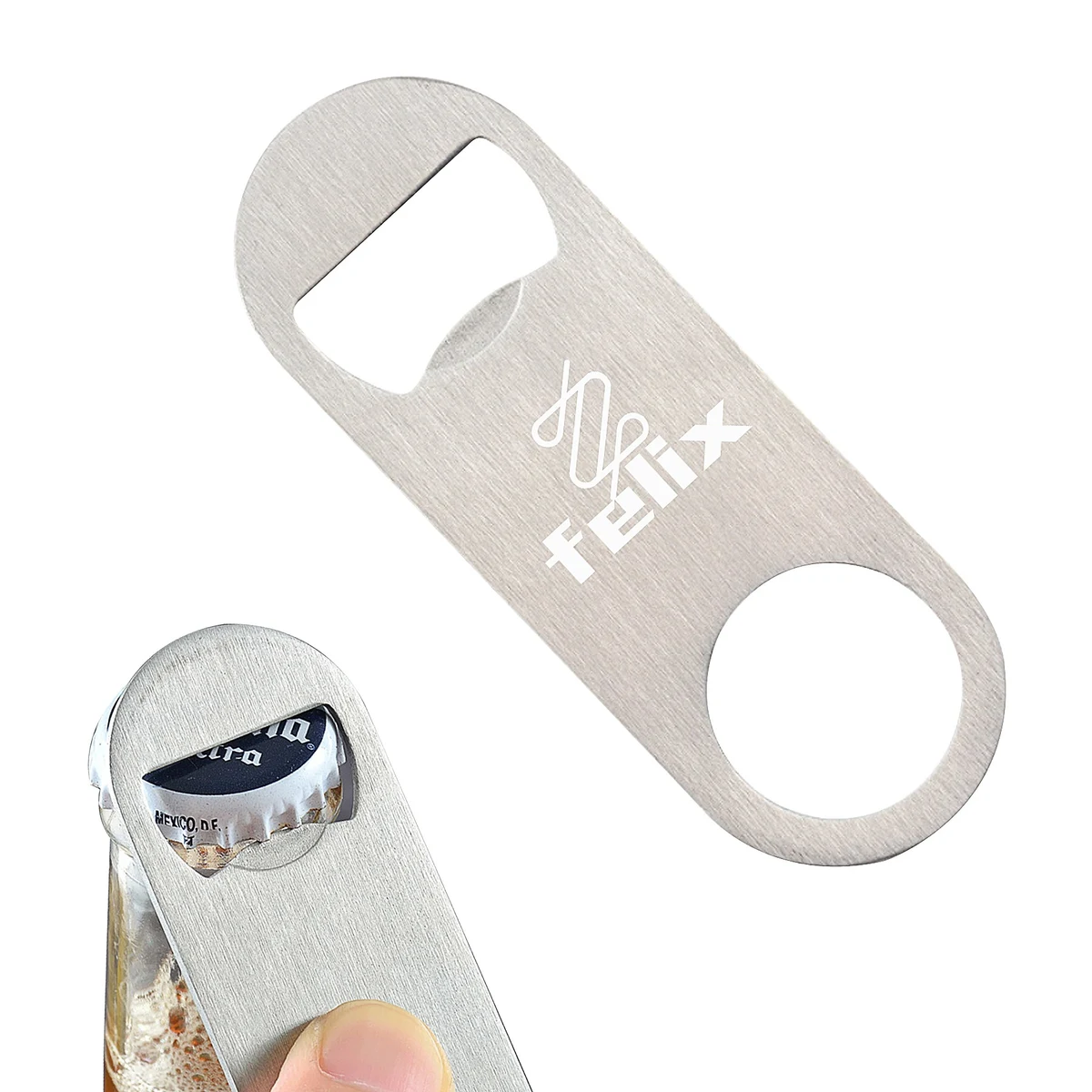 Bartender Stainless Steel Beer Flat Bottle Openers 1