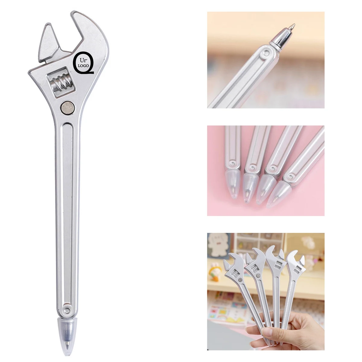 Silver Wrench Tool Pen 1