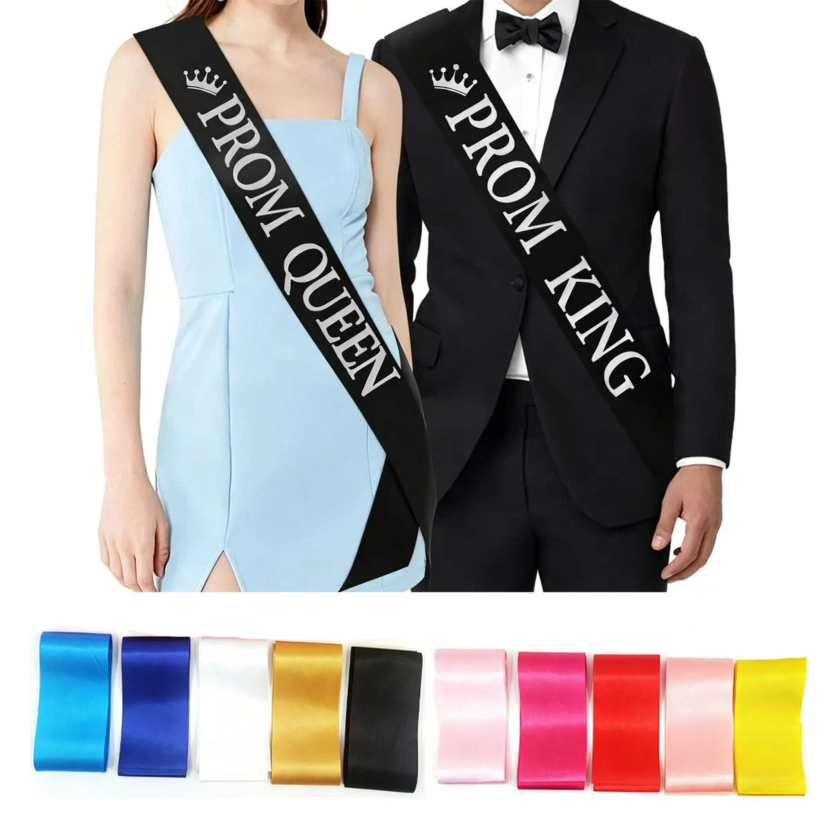 Satin Pageant Ribbon Sash with Custom Printing 1