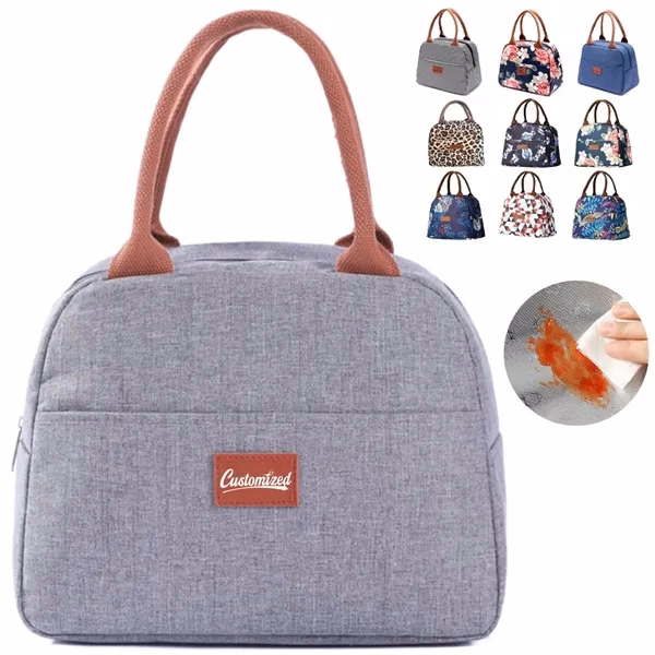 Custom 8L Cotton Insulated Lunch Tote with Lining — Portable Cooler Giveaway