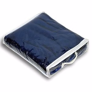 Zippered Vinyl Bag for Fleece Blanket