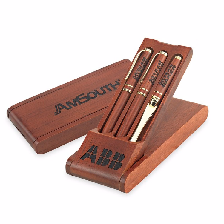 Curtis Wood 3 Pcs Pen Box