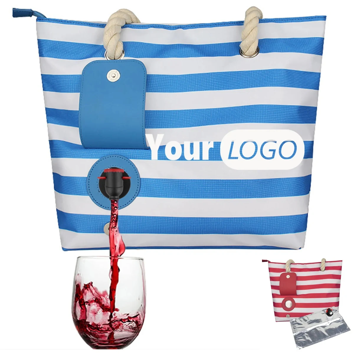Portable Christmas Wine Bag 1