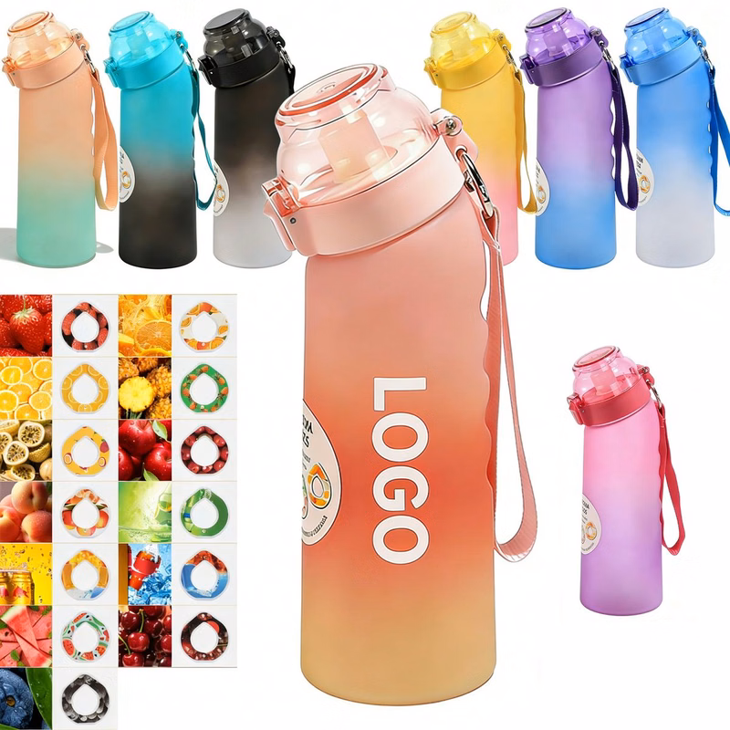 Customizable Water Bottle with Flavor Rings