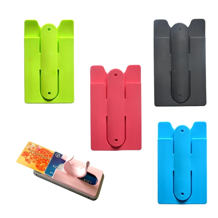SM00105 - Adhesive Silicone Phone Wallet/case/ Slap Phone Stand 1