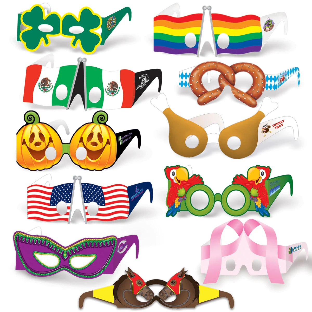 Custom Imprinted Paper Eyeglasses 1
