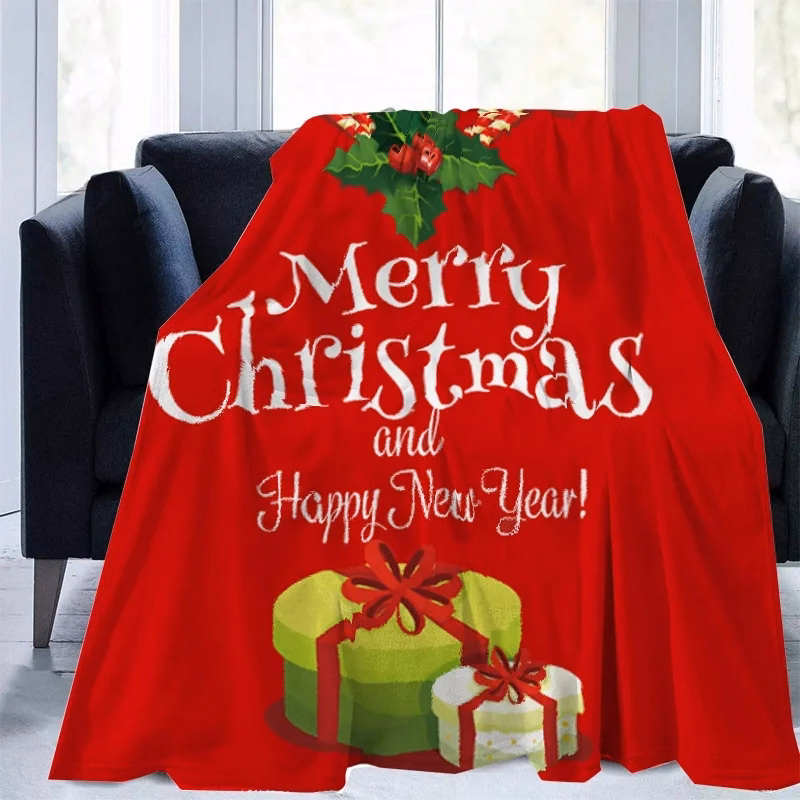 Christmas Thickened Warm Double-Sided Blanket