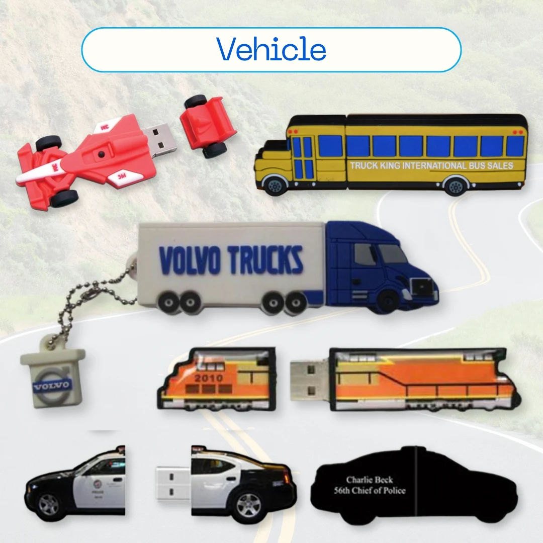 Custom Vehicle-Themed USB Drives 1