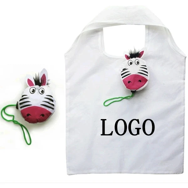 Polyester Zebra Shape Foldable Shopping Bag 1