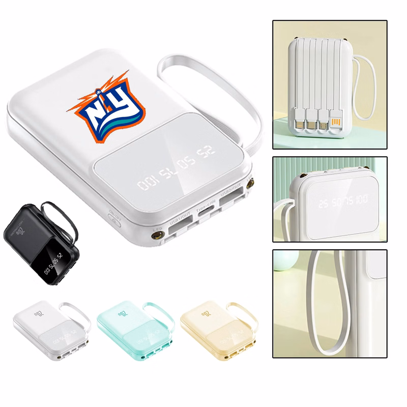 Customized Logo Built In Charging Cable Mobile Power Gift