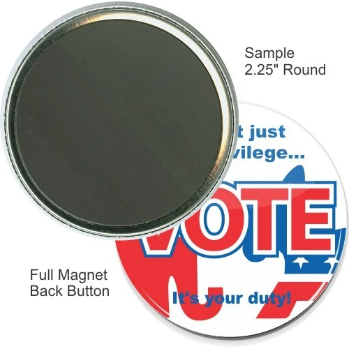 Full Magnet 2 1/4 Inch Round Button 1