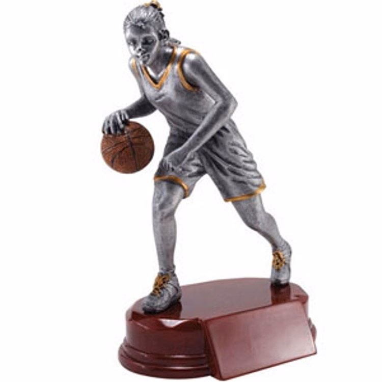 5-3/4" Basketball-Female Resin Figure