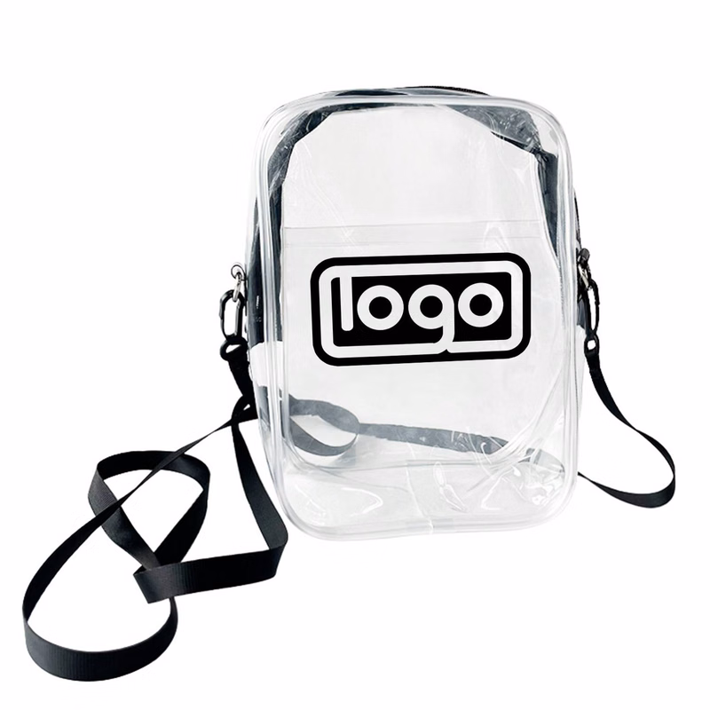 Custom Fashion PVC Transparent Crossbody Phone Bag