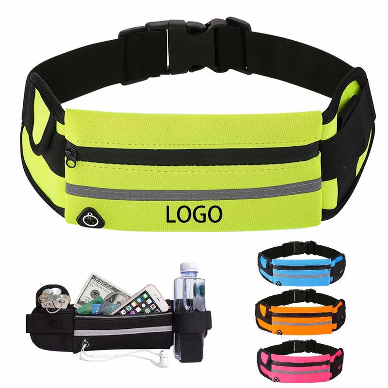MOQ 50 Waterproof Running Waist Pack with Bottle Holder
