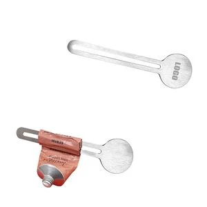 Silver Round Handle Steel Toothpaste Tube Squeezer 1