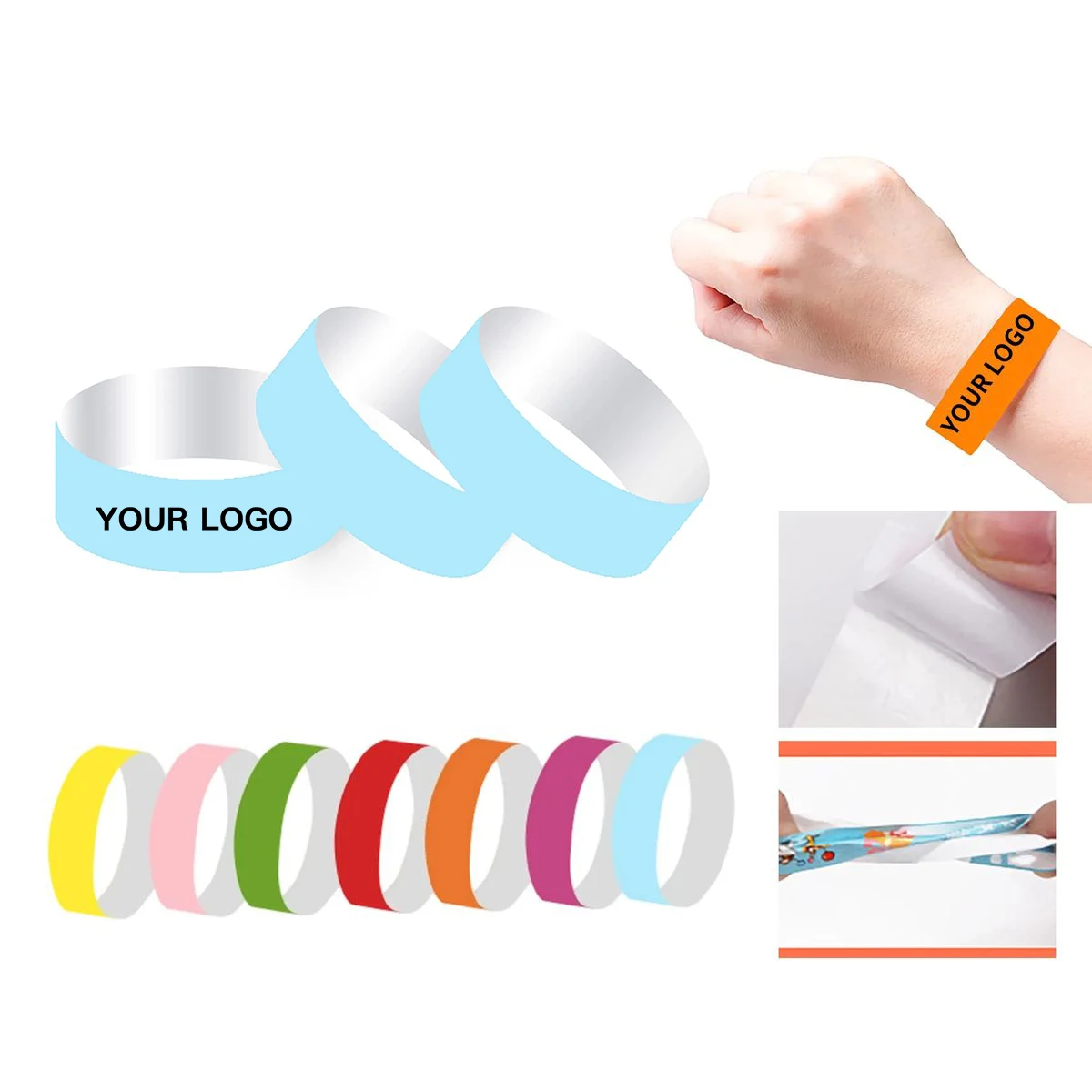 Colorful Tyvek Wristbands for Crowd Control and Access 1