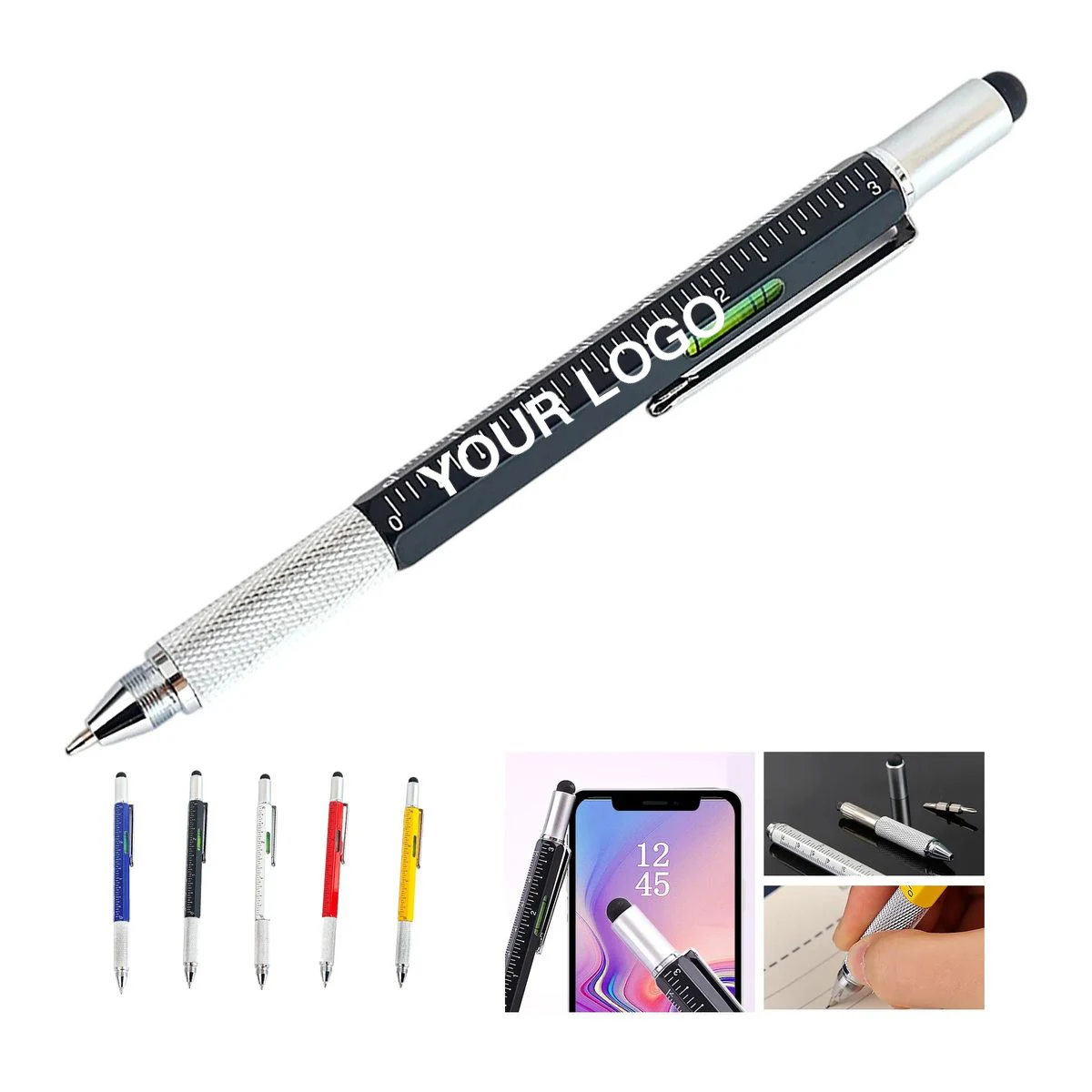 Durable Utility Pen with Ruler and Level 1