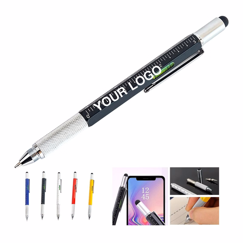 Durable Utility Pen with Ruler and Level