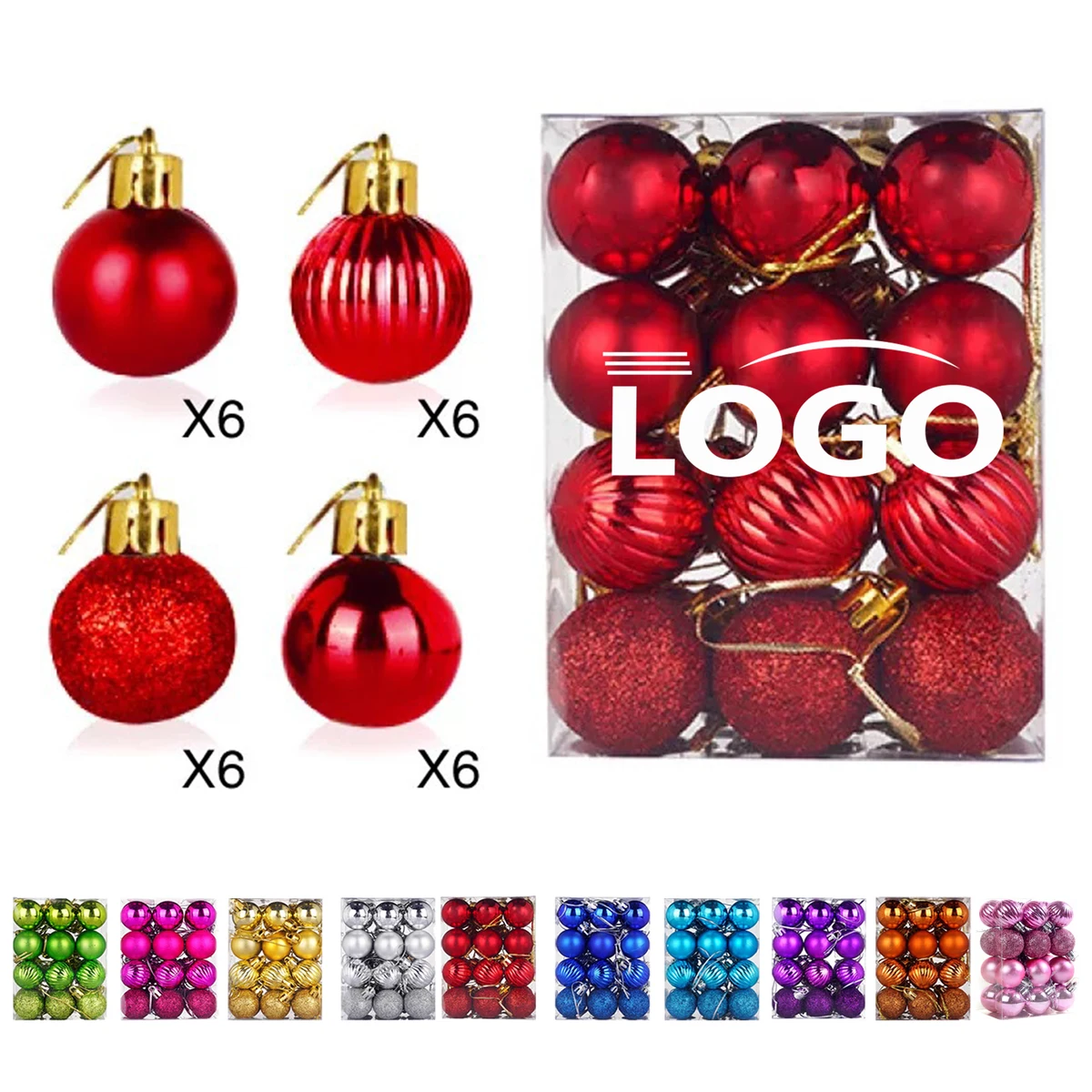 Small Plastic Christmas Balls 1