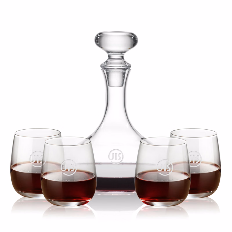 Stratford Decanter & Crestview Stemless Wine