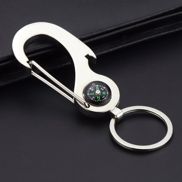 Custom Metal Dog Button Compass Bottle Opener Keychain — Pet Lover Brand