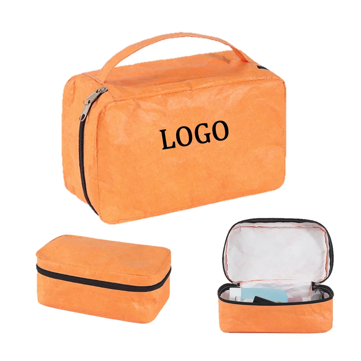 Large Tyvek Paper Toiletry Bag With Handle 1