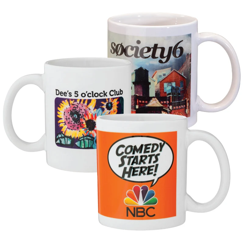 ON SALE! 11 oz. White Ceramic Mug w/Full Color Sublimation 1