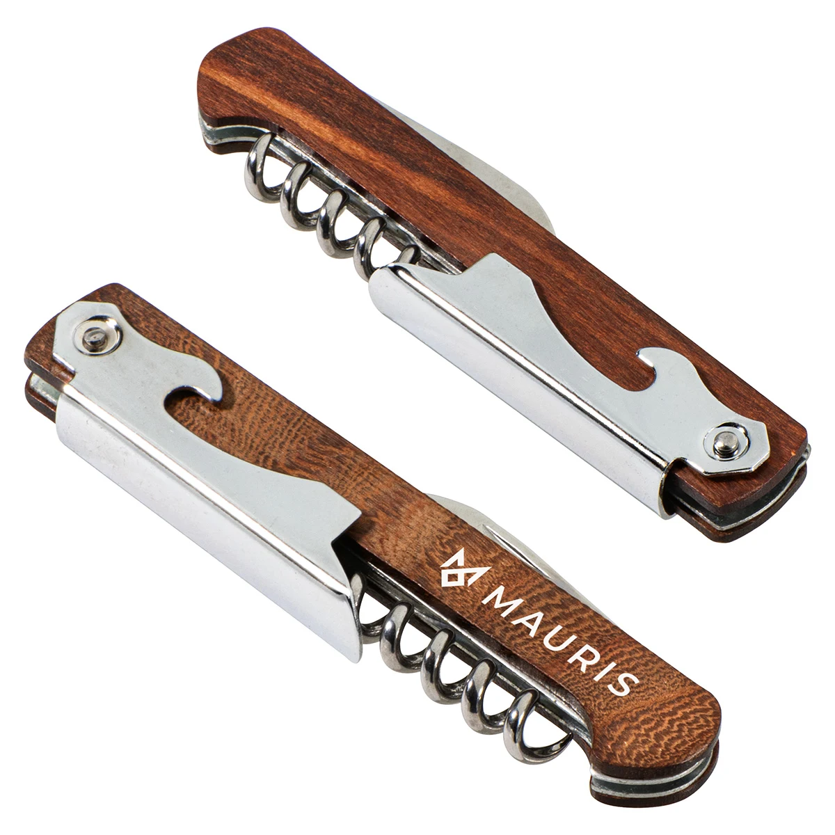 Waiter's 3-in-1 Bottle Opener with Wooden Handle 1