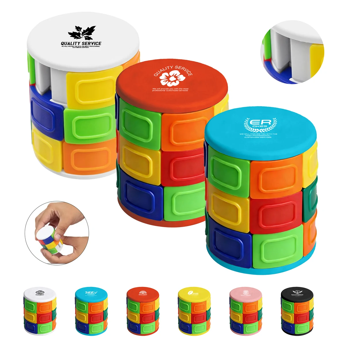 Colorful Rotating Tower Fidget Toy 1