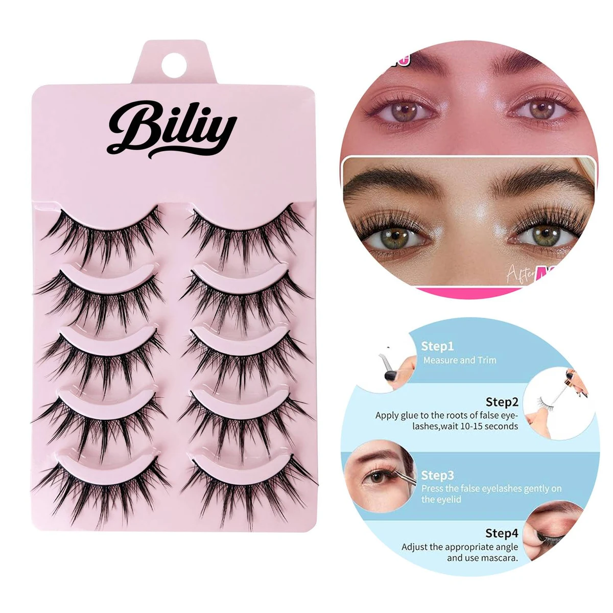 5 Pairs Eyelashes 1