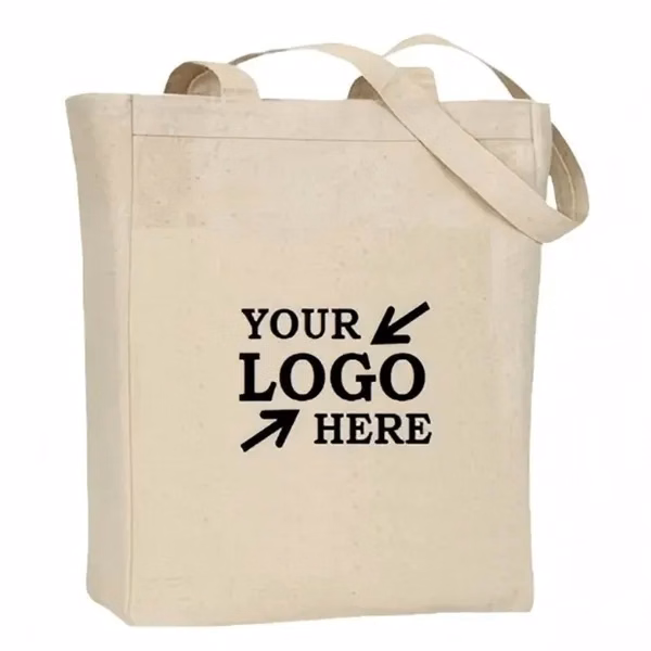 Custom Canvas Tote Bag with Full Color Print — Branded School & Corporate Giveaway