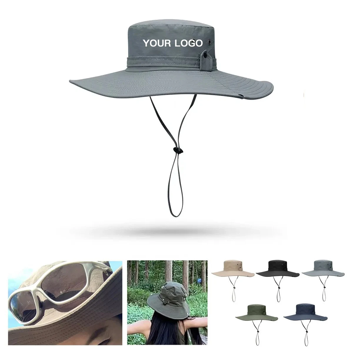 All Over Print Bucket Hat with Chin Strap 1