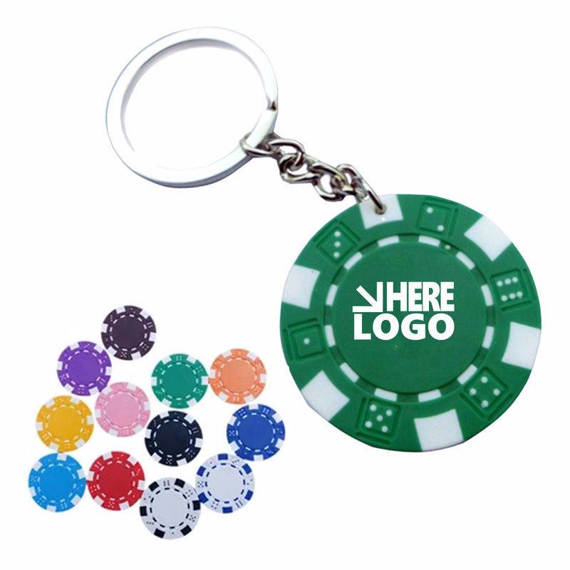 Poker Chips Keychain Casino Theme