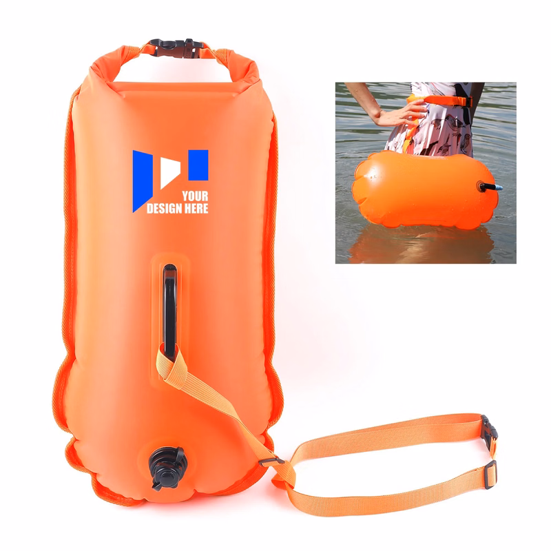 7 gal Swimming Buoy Inflatable Float with Dry Bag