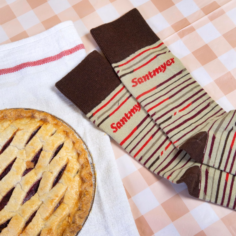 Casual Thanksgiving Socks - Grateful Feet for the Holiday - American Made