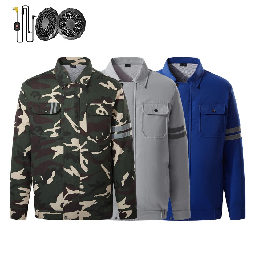 Air-conditioned Jacket With Reflective Belt 1