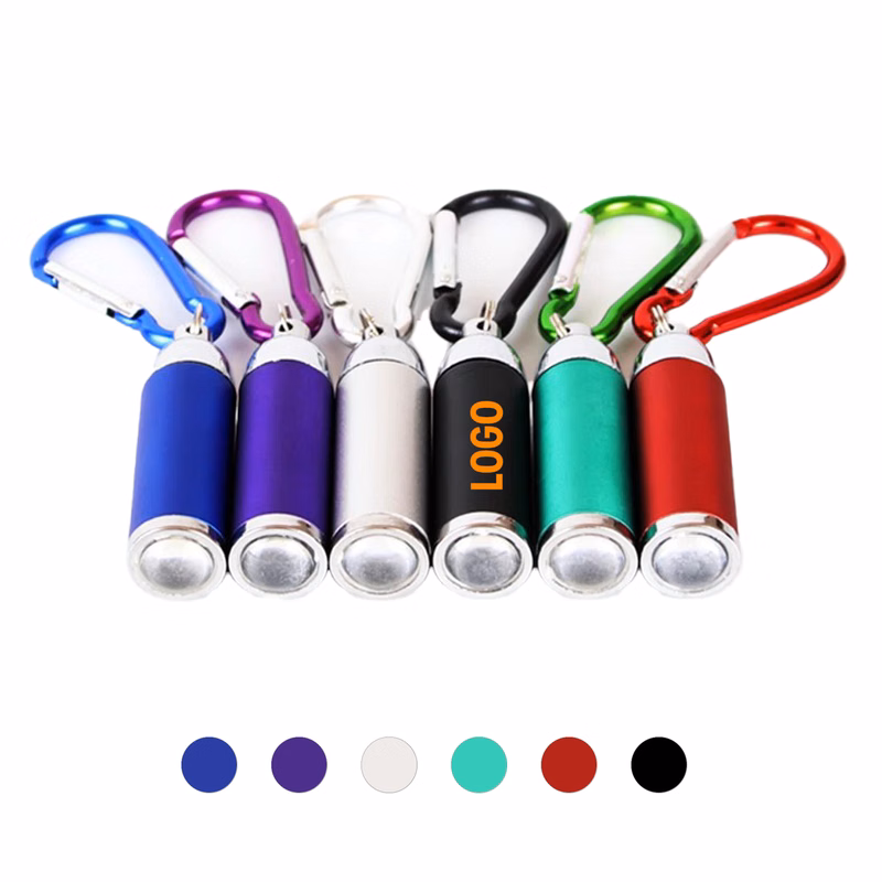Mini LED Keychain Flashlight with Carabiner