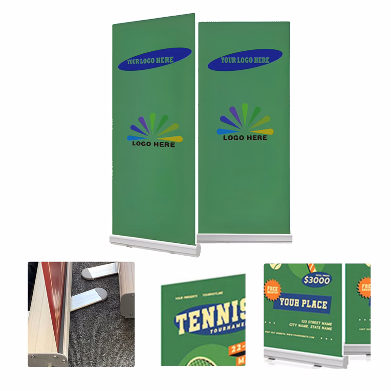 MOQ3 Aluminum Roll Up Banner Stand With Custom Logo
