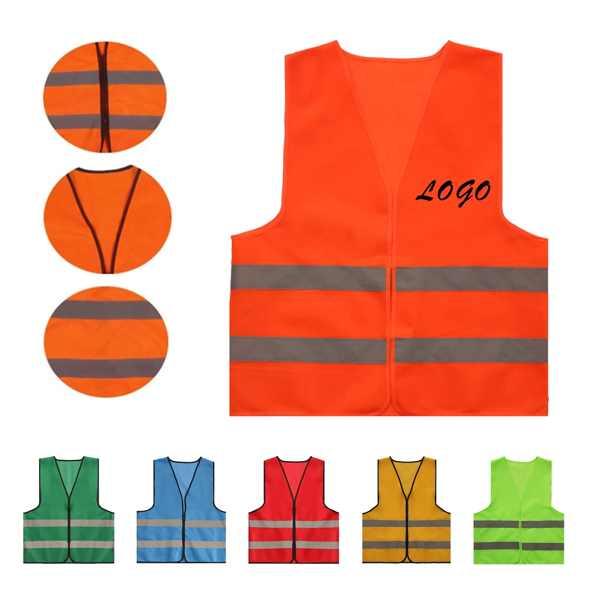 High Vis Secure Magic Tape Reflective Vest 1