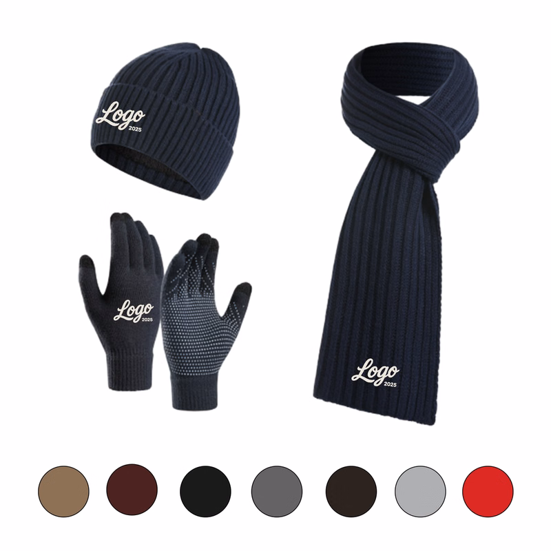 Winter Hat, Scarf & Touchscreen Gloves Set