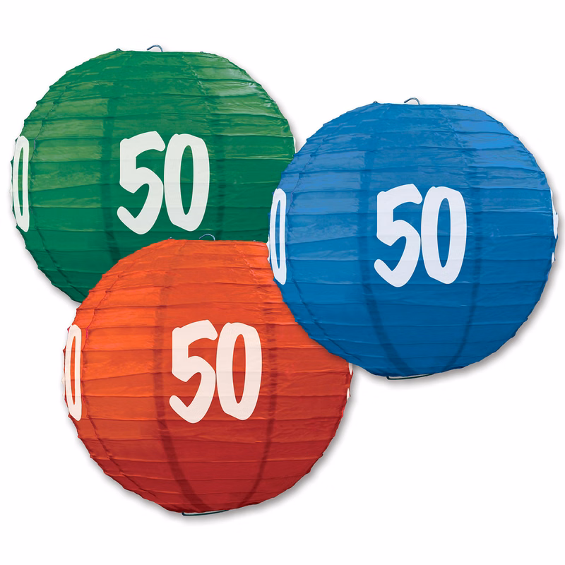 "50" Paper Lanterns