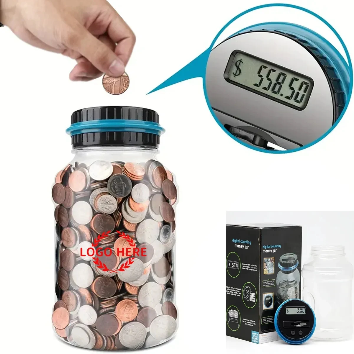 Digital Coin Counting Bank With LCD Counter 1