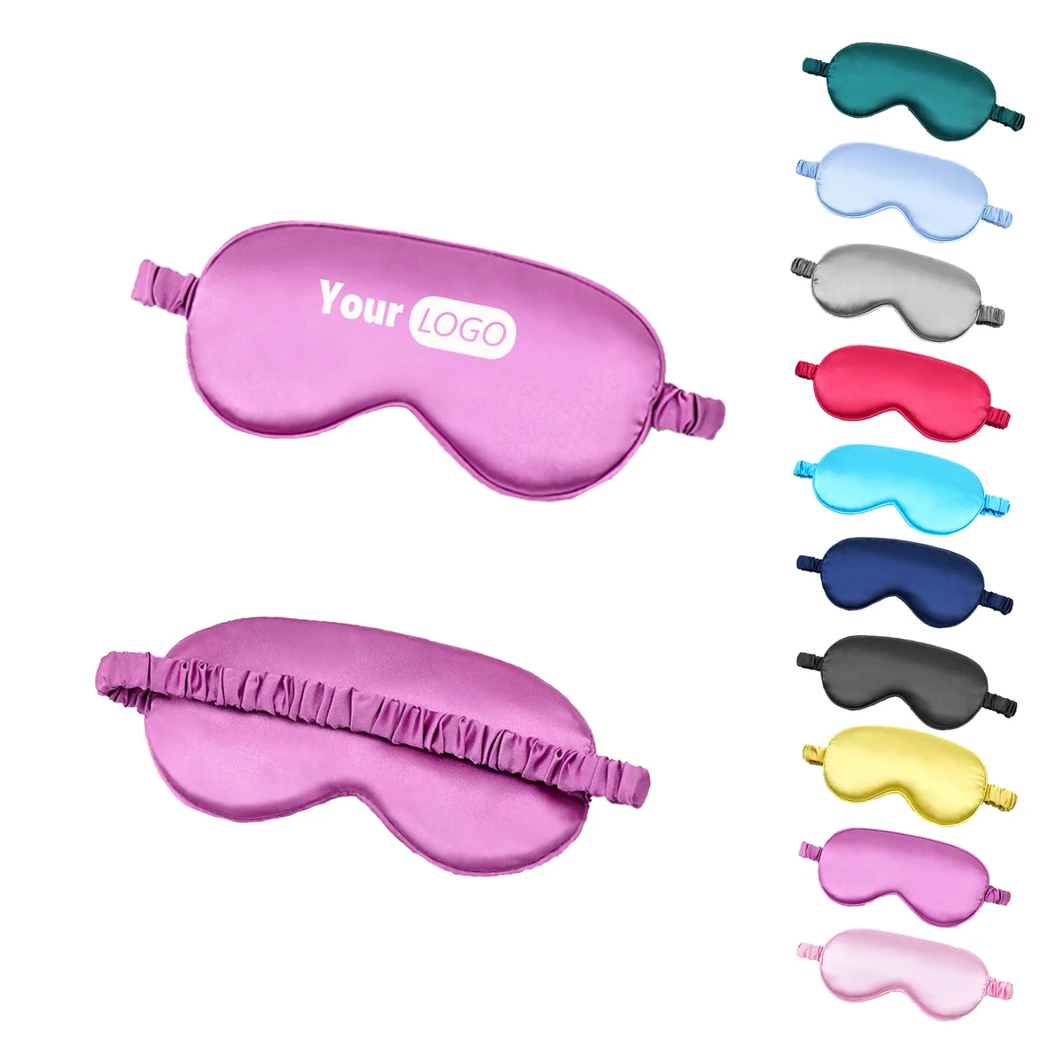 Faux Silk Eye Mask MOQ 50 1
