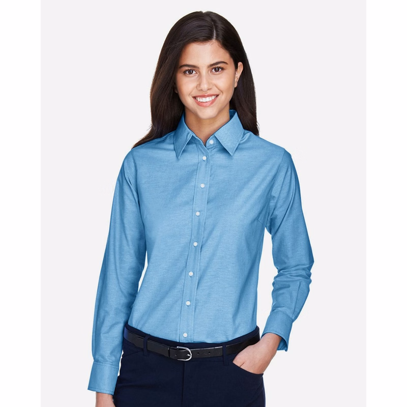 Women's Stain-Release Short Sleeve Oxford Shirt - M600SW