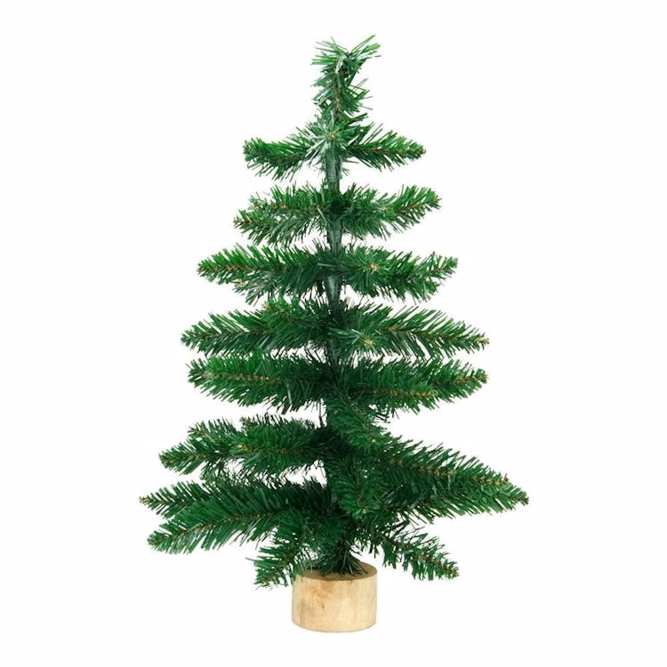 Christmas Trees with Wood Stand - 23.6"