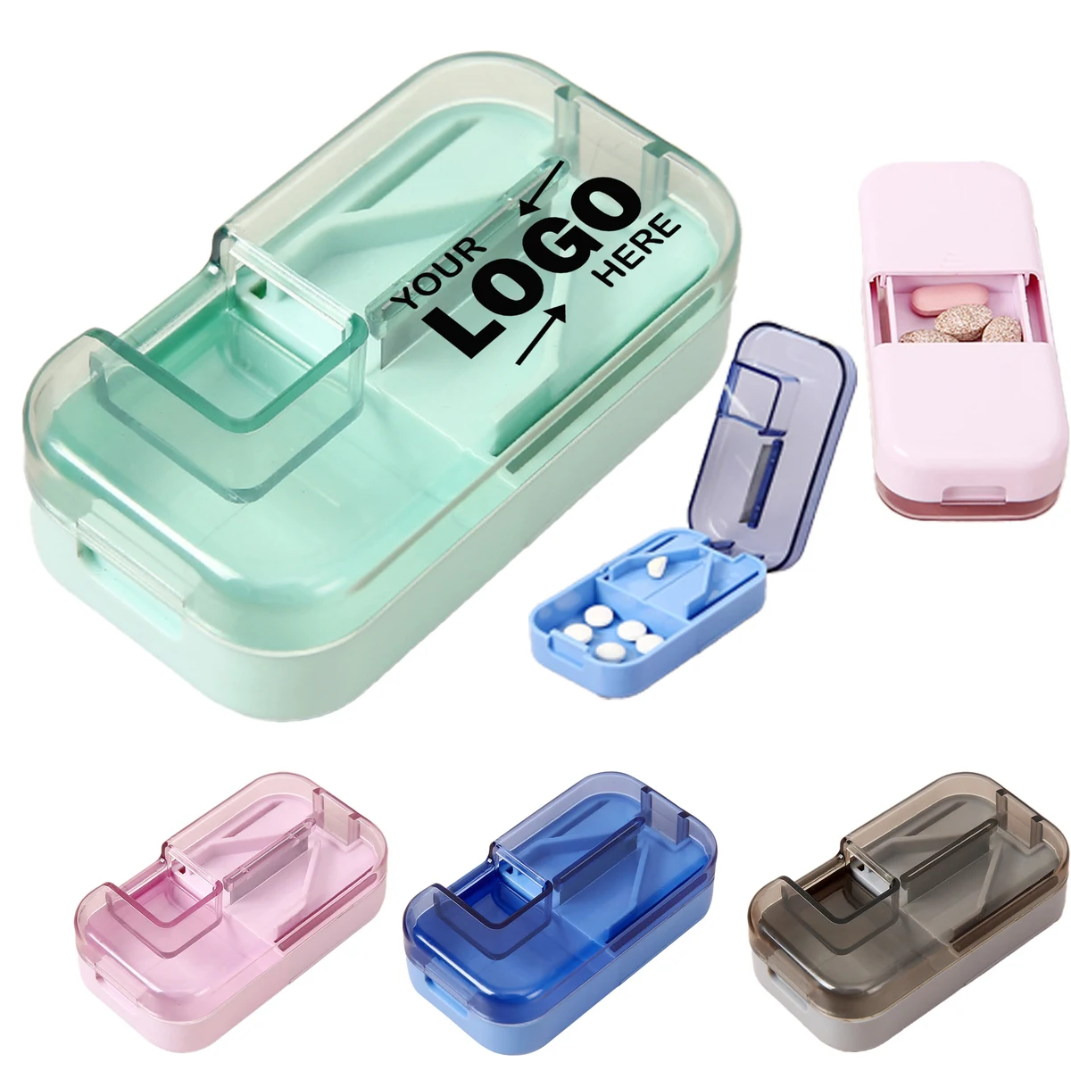 Portable PP Pill Cutter and Divider Box 1